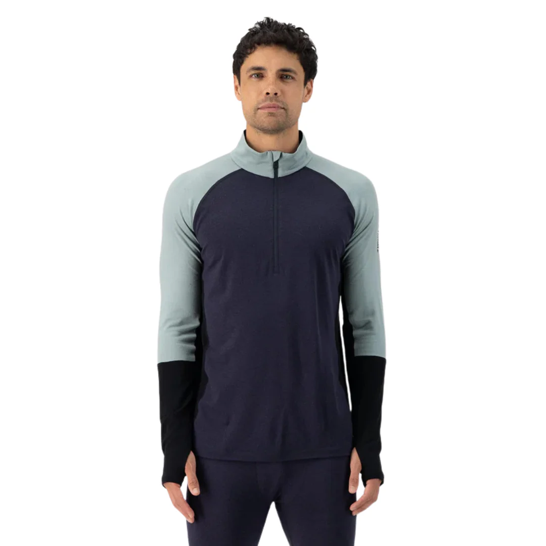 CHANDAIL MÉRINO HOMME, OLYMPUS 1/4 ZIP 250GR CHARCOAL