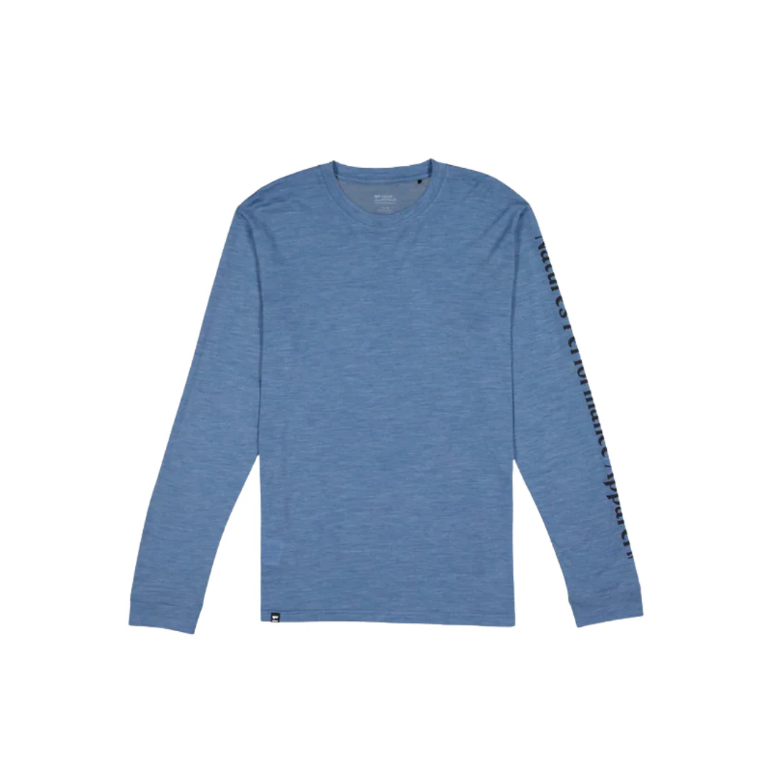 HAUT TENCEL MÉRINO HOMME, ZEPHYR BLEU ACIER – Image 3
