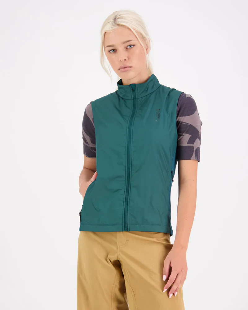 VESTE POUR FEMME, REDWOOD MERINO AIR-CON EVERGREEN