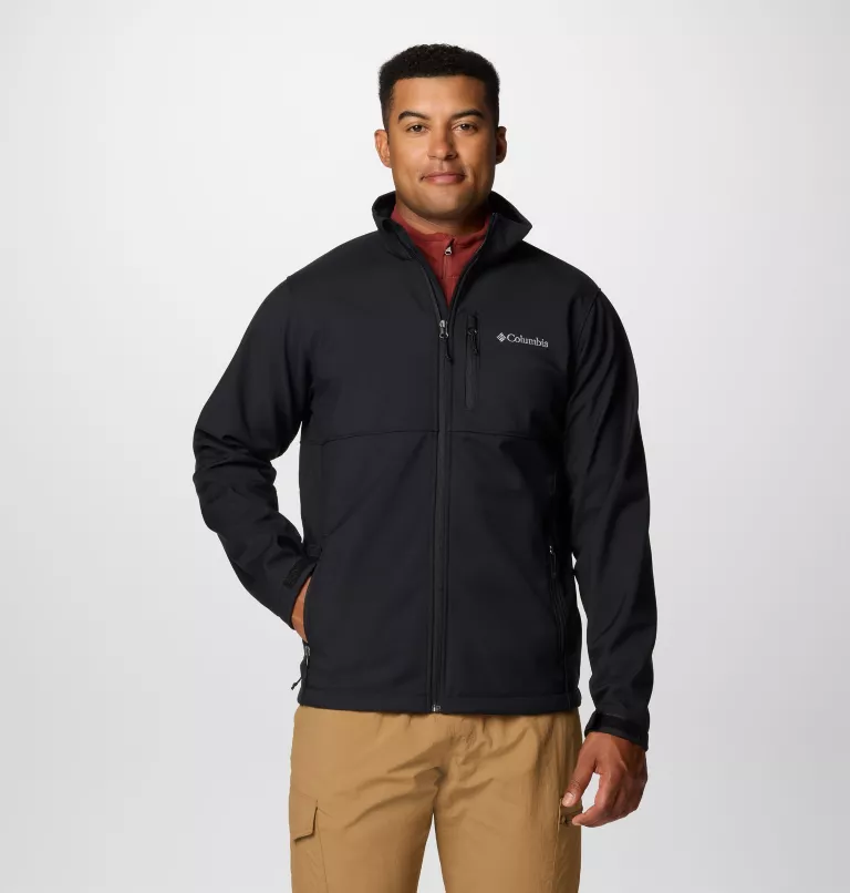 MANTEAU SOFTSHELL HOMME, ASCENDER NOIR