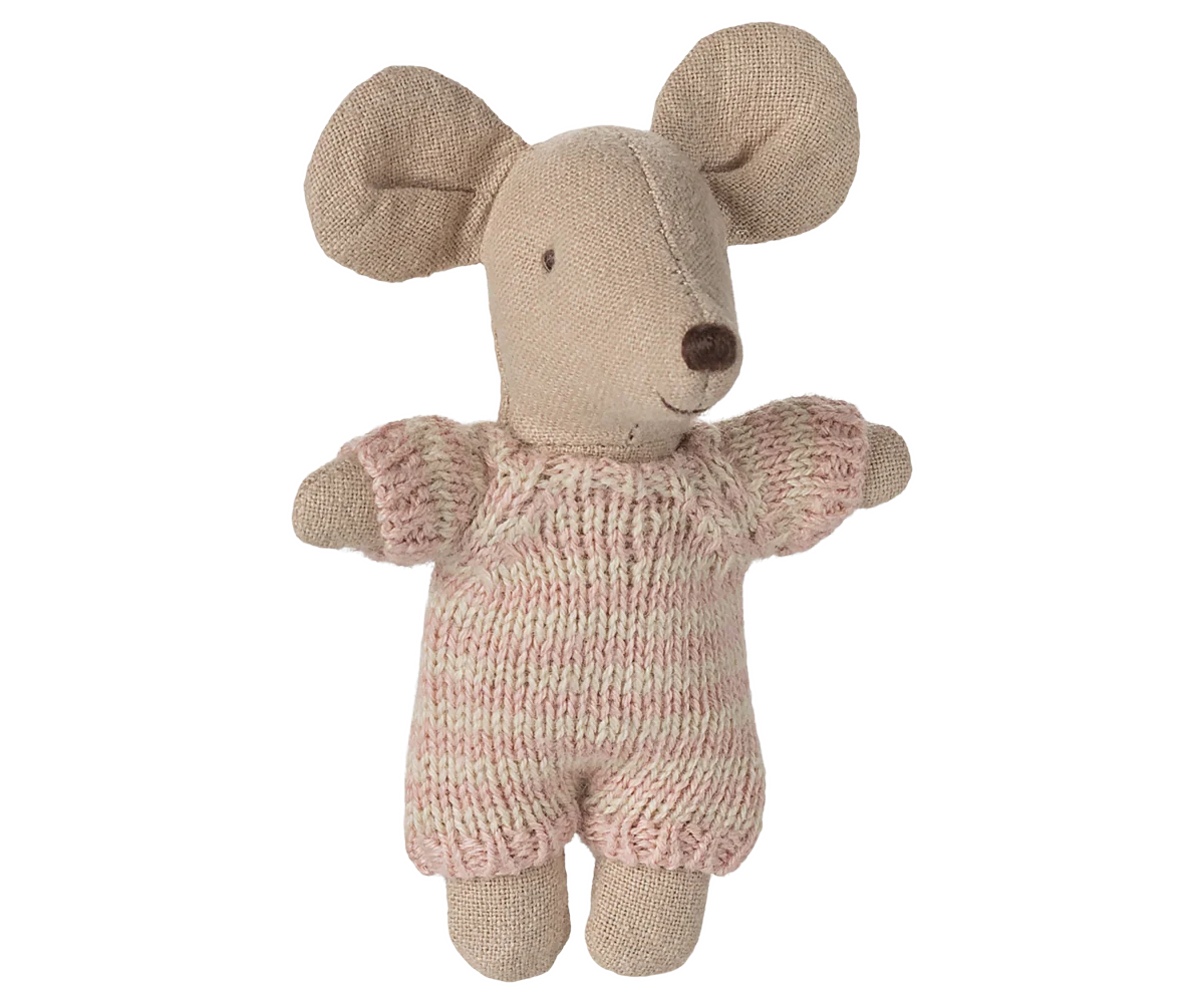 Bébé souris dans son couffin - Rose – Image 3