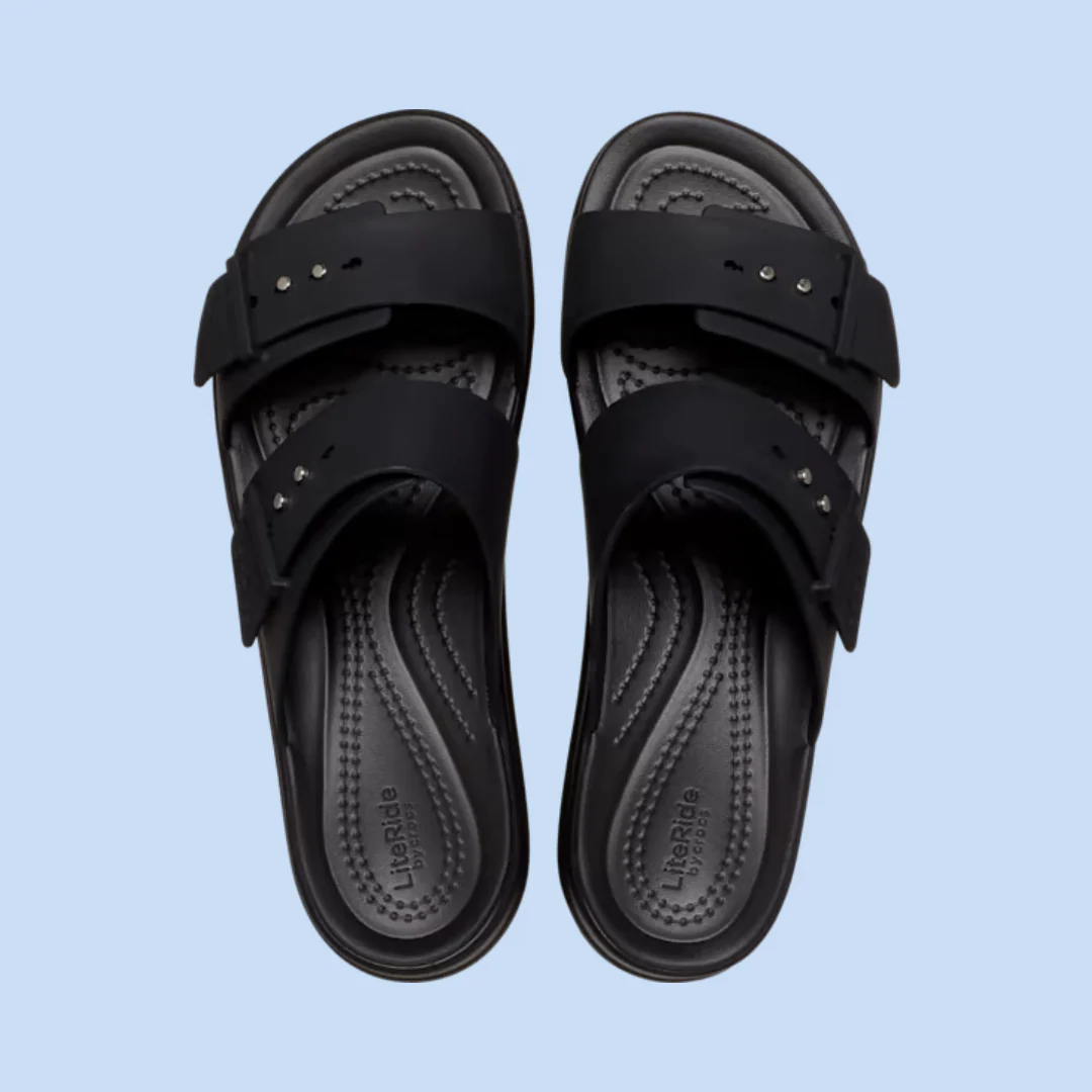 SANDALE POUR FEMME, BROOKLYN BUCKLE NOIR – Image 2