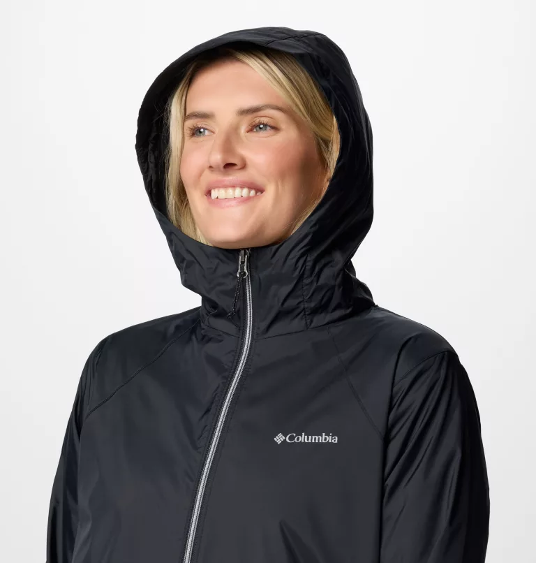MANTEAU MI-SAISON FEMME, SWITCHBACK II NOIR – Image 3