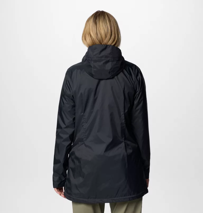 MANTEAU MI-SAISON FEMME, SWITCHBACK II NOIR – Image 2