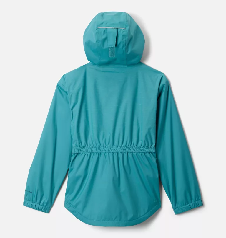 MANTEAU MI-SAISON FILLE, RAINY TRAILS II TEAL – Image 2
