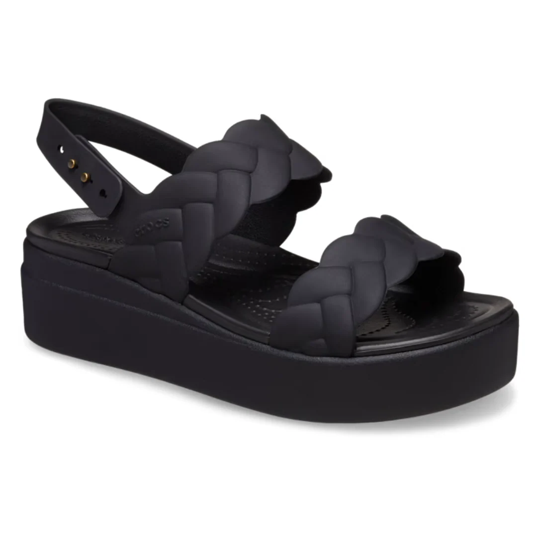 SANDALE POUR FEMME, BROOKLYN TISSÉ NOIR – Image 6