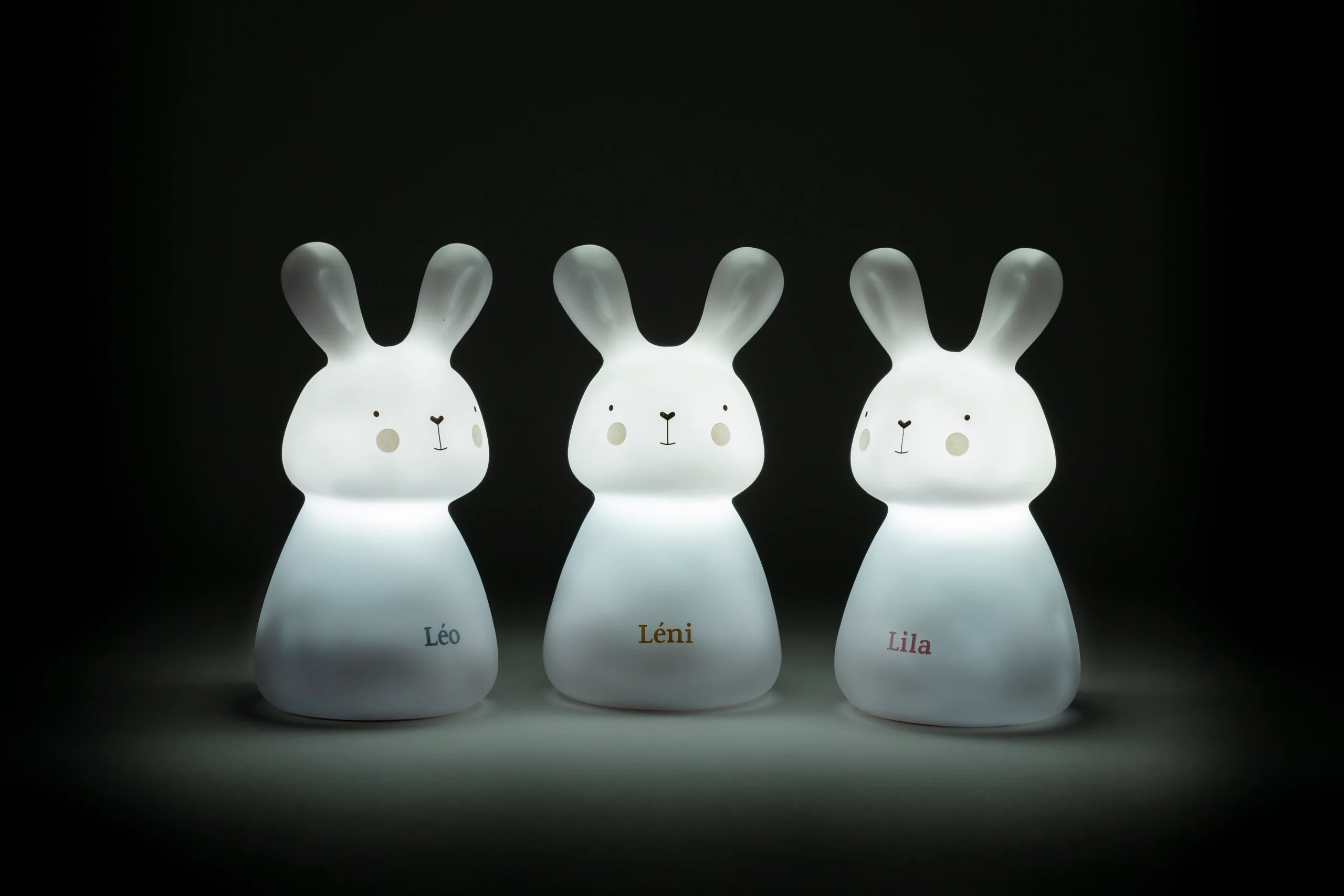 Trio veilleuses à induction lapin - blanc – Image 4