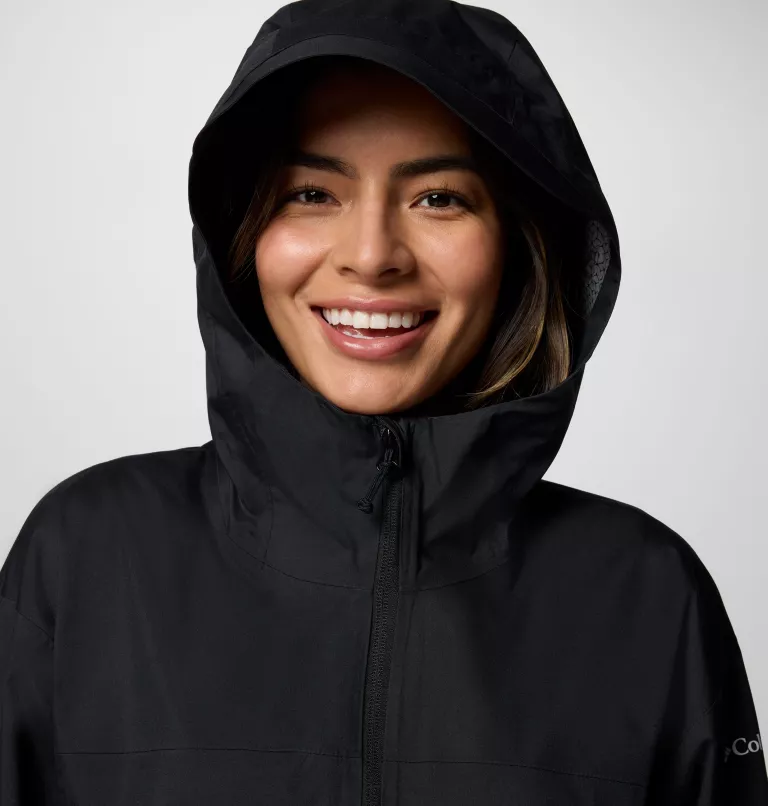 MANTEAU IMPERMÉABLE FEMME, WEEKEND ADVENTURE II NOIR – Image 3