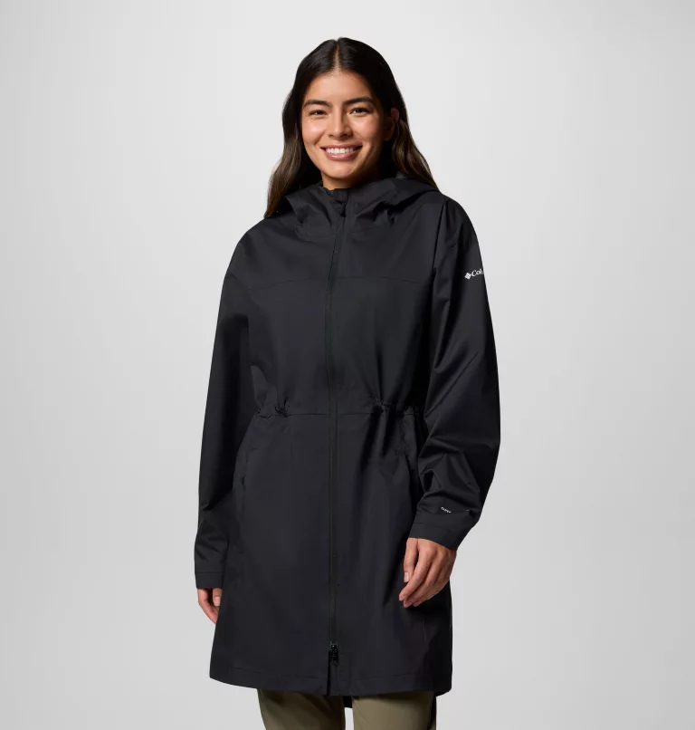MANTEAU IMPERMÉABLE FEMME, WEEKEND ADVENTURE II NOIR