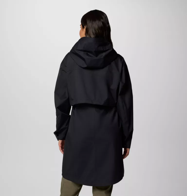 MANTEAU IMPERMÉABLE FEMME, WEEKEND ADVENTURE II NOIR – Image 2