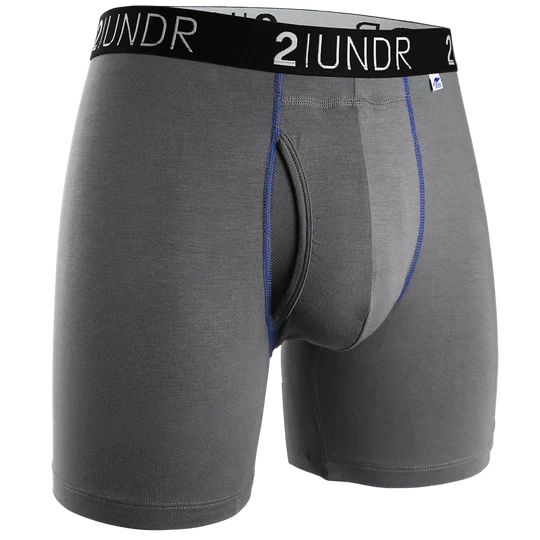 BOXER POUR HOMME, SWING SHIFT BOXER BRIEF GRIS