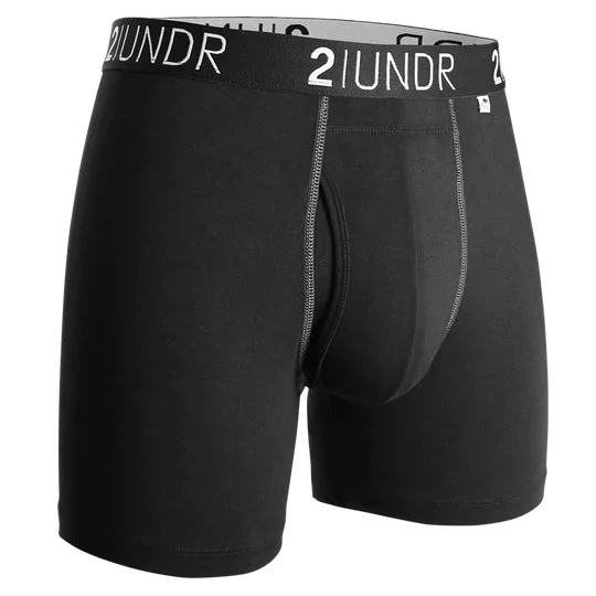 BOXER POUR HOMME, SWING SHIFT BOXER BRIEF NOIR