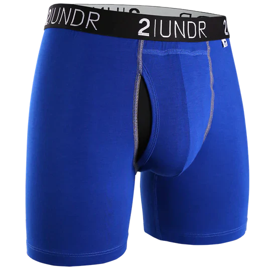 BOXER POUR HOMME, SWING SHIFT 6" BLEU