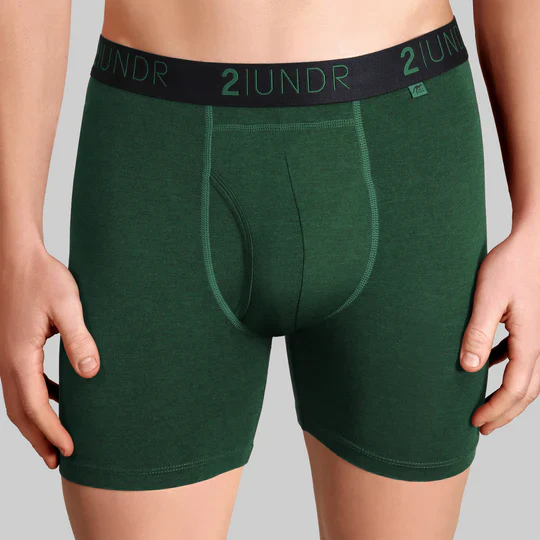 BOXER POUR HOMME, SWING SHIFT 6" JADE – Image 3
