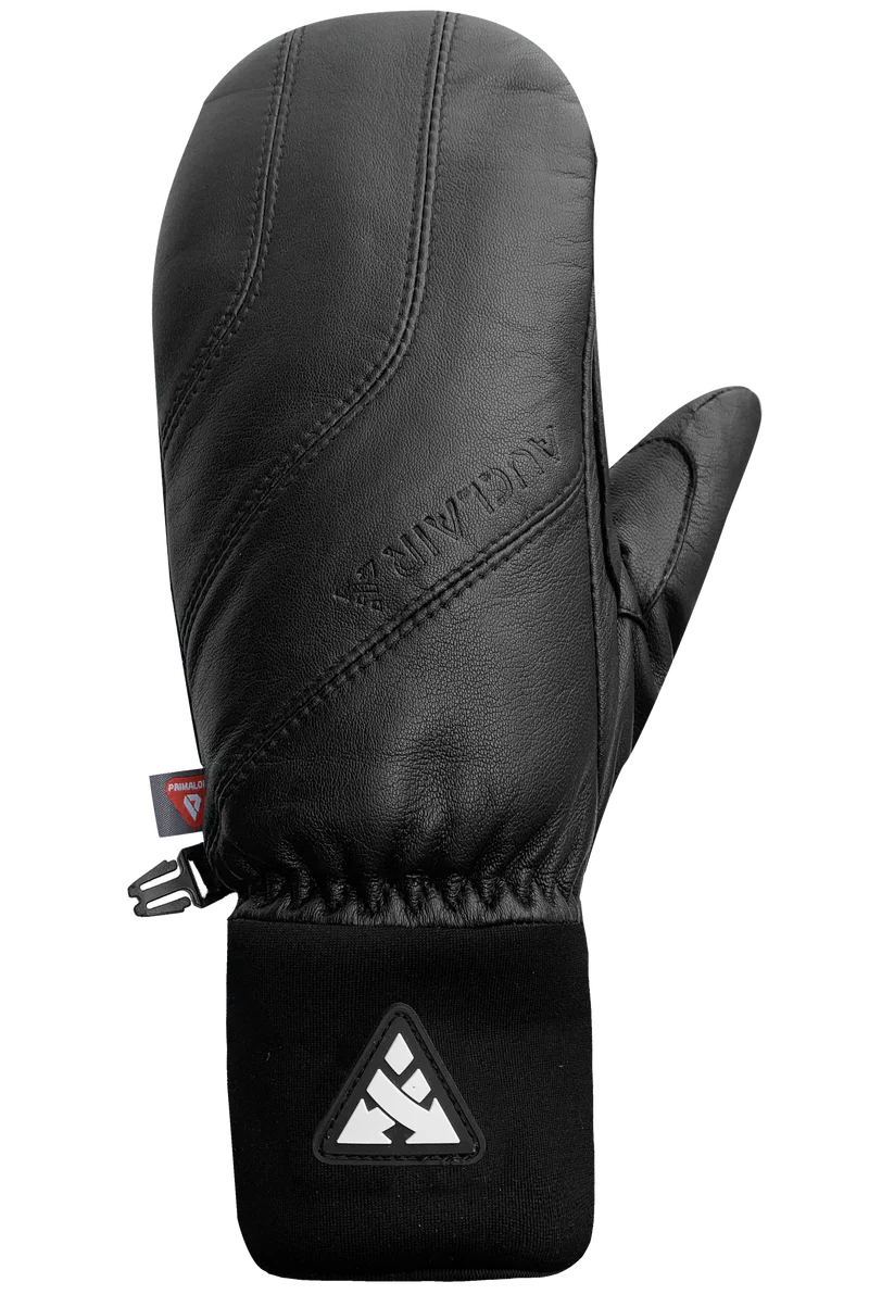 MITAINE SKI EN CUIR POUR FEMME, LADY BOSS NOIR