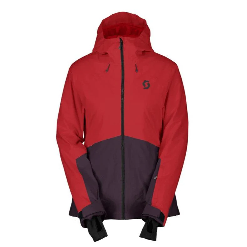 MANTEAU ISOLÉ POUR FEMME, ULTIMATE DRYO 10 ROUGE & MAUVE