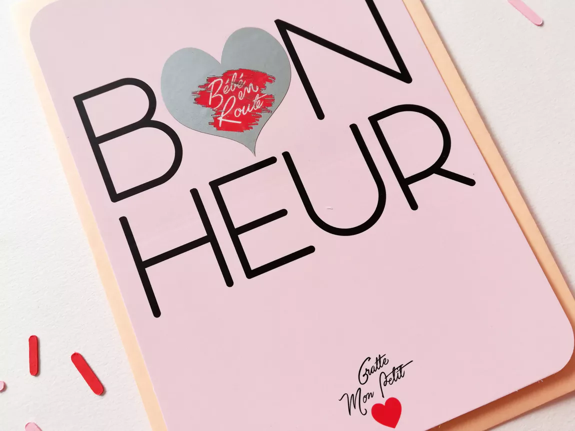 Carte à gratter Annonce grossesse - "Bébé en route" – Image 2