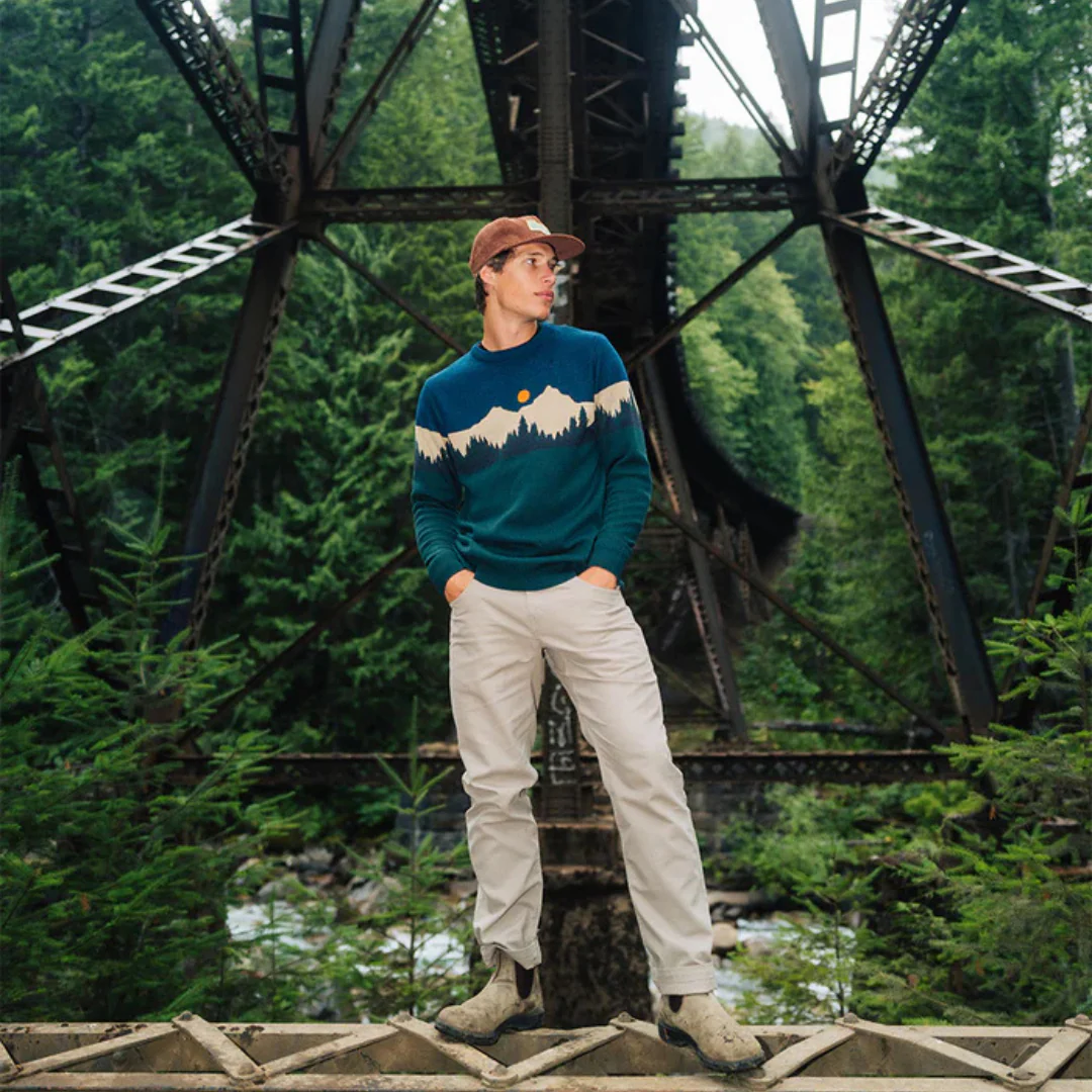 TRICOT HOMME, HIGHLINE MOUNTAIN STRIPE – Image 4
