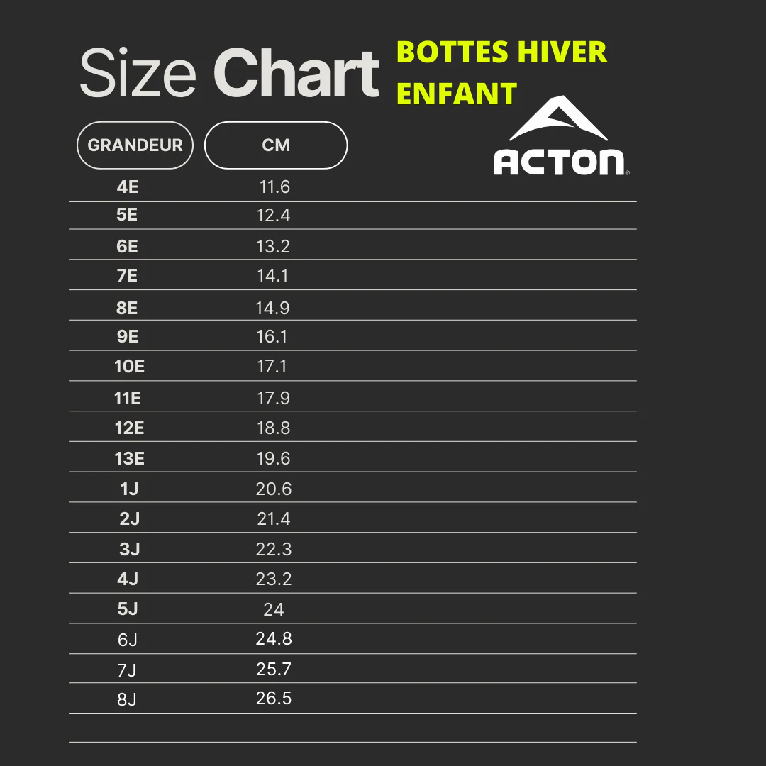 BOTTES HIVER POUR TOUT-PETITS, KIDDY NOIR (4 et 5) – Image 5