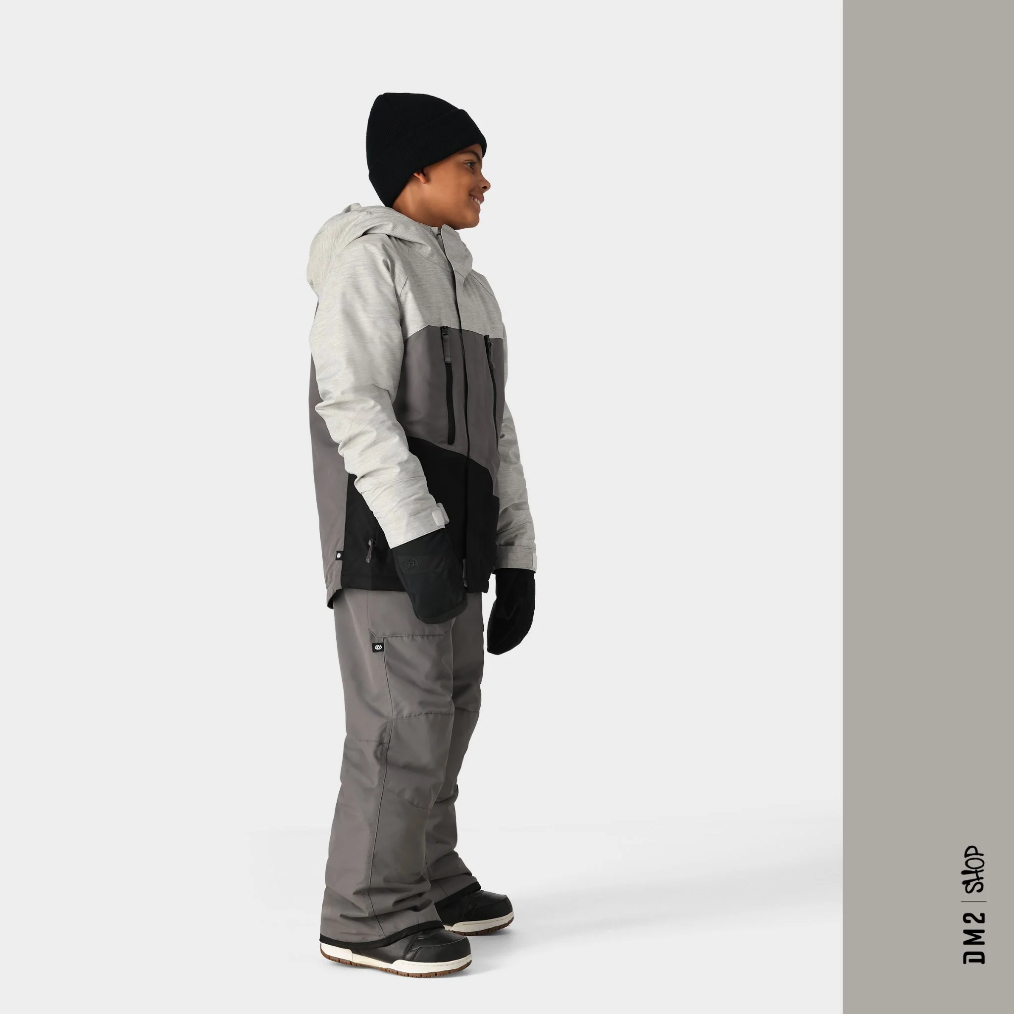 MANTEAU SNOW JUNIOR GEO WHITE HEATHER – Image 3