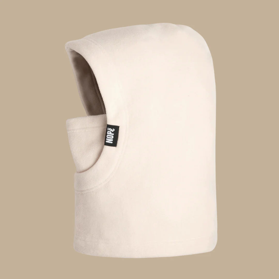 CAPUCHE ET SURCAPUCHE POUR ADULTE, CRÈME – Image 3