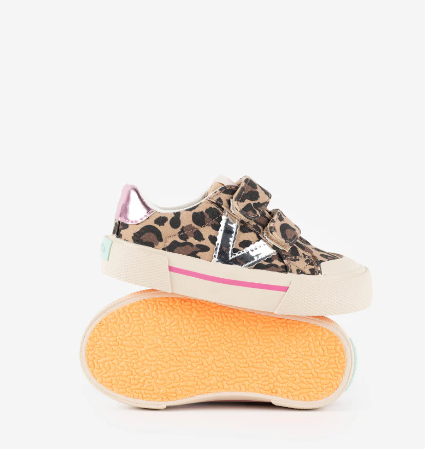 Baskets en toile - Léopard