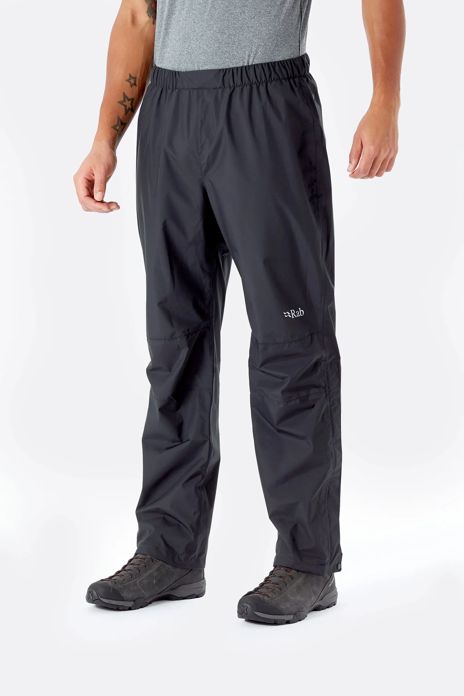 PANTALON IMPERMÉABLE POUR HOMME, DOWNPOUR ECO NOIR