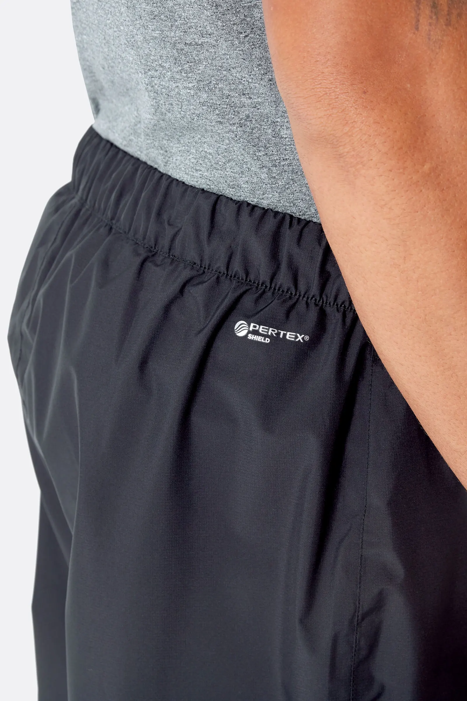 PANTALON IMPERMÉABLE POUR HOMME, DOWNPOUR ECO NOIR – Image 3