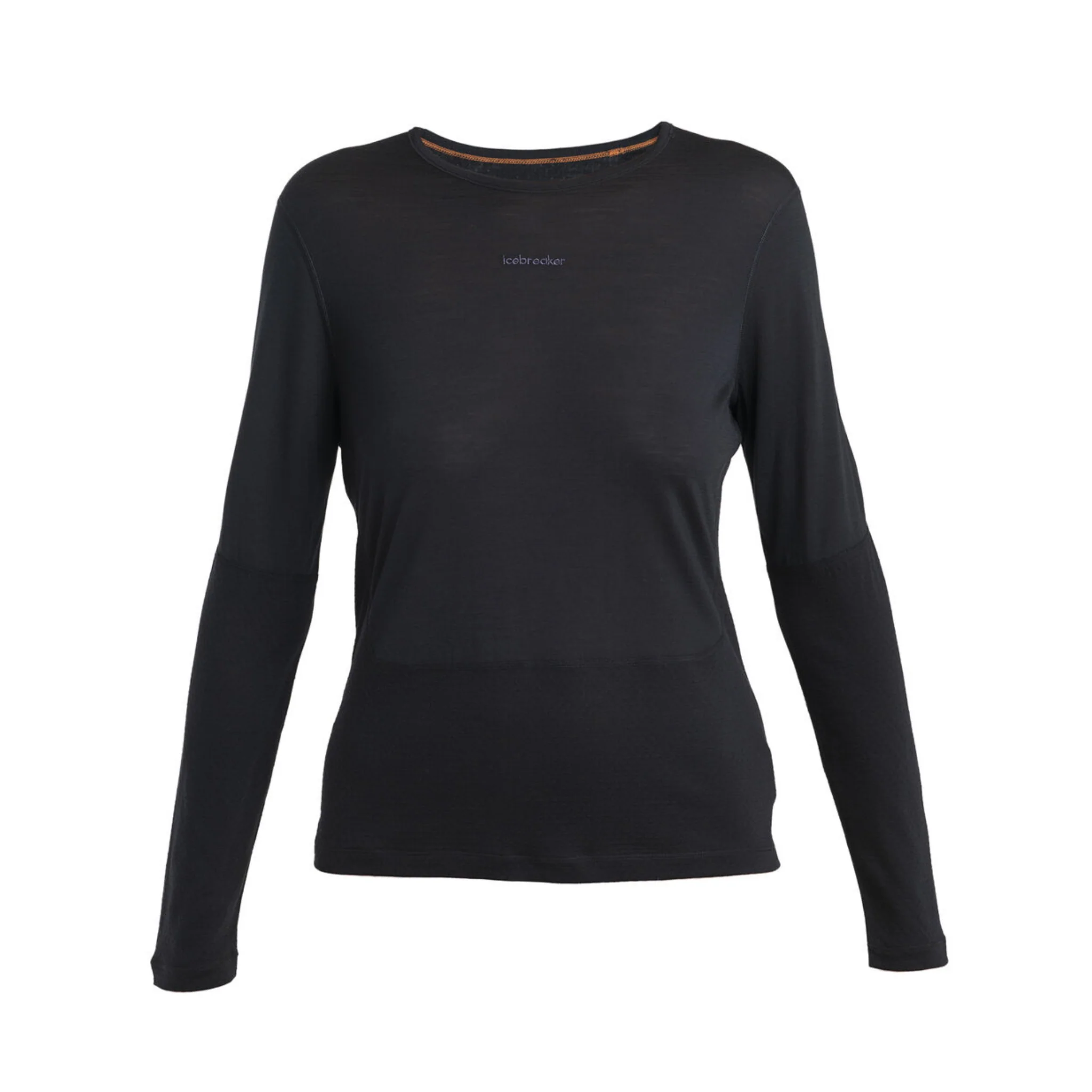 HAUT À MANCHES LONGUES EN MÉRINOS POUR FEMME, ENERGY WIND NOIR – Image 4