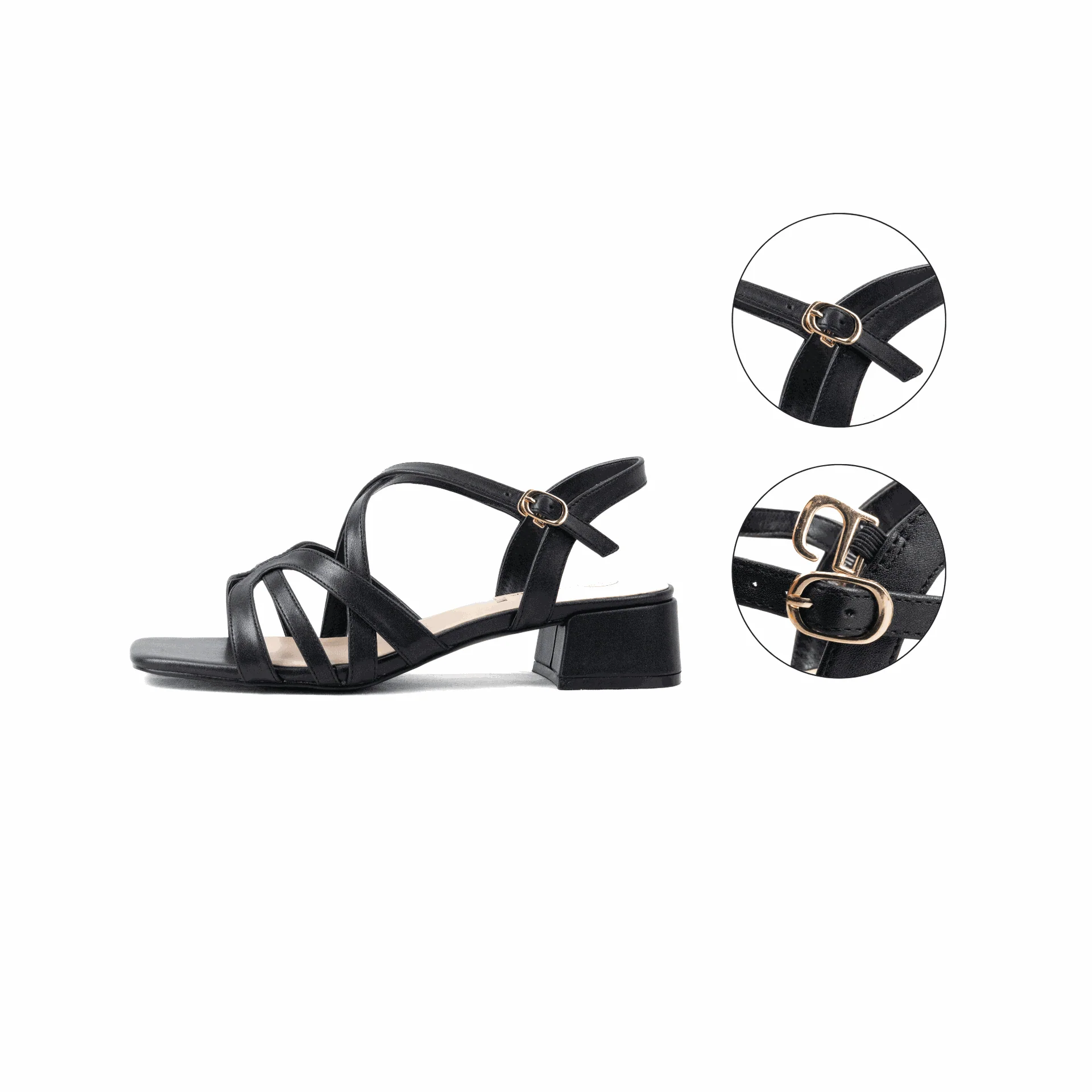 Sandales à talons pieds larges ajustables H - Modele Eva – Image 5