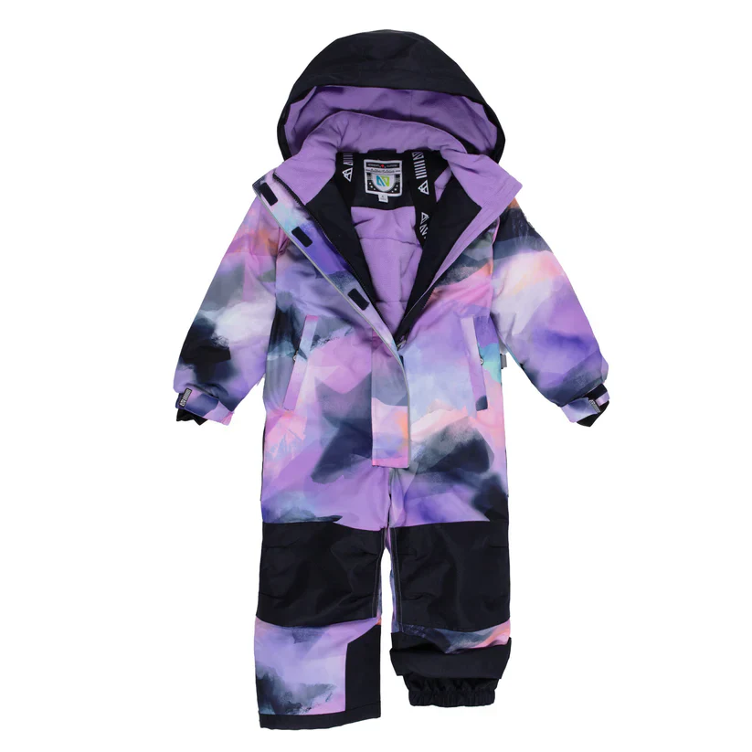 HABIT D'HIVER 1 PIECE POUR FILLE, CALIE IMPRIMÉ LILAS (4 À 8 ANS) – Image 4