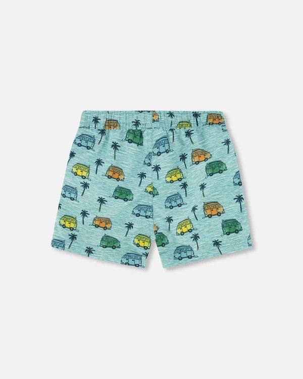 SHORT MAILLOT DE BAIN GARÇON, CARAVANE DE PLAGE (18-24 MOIS) – Image 3