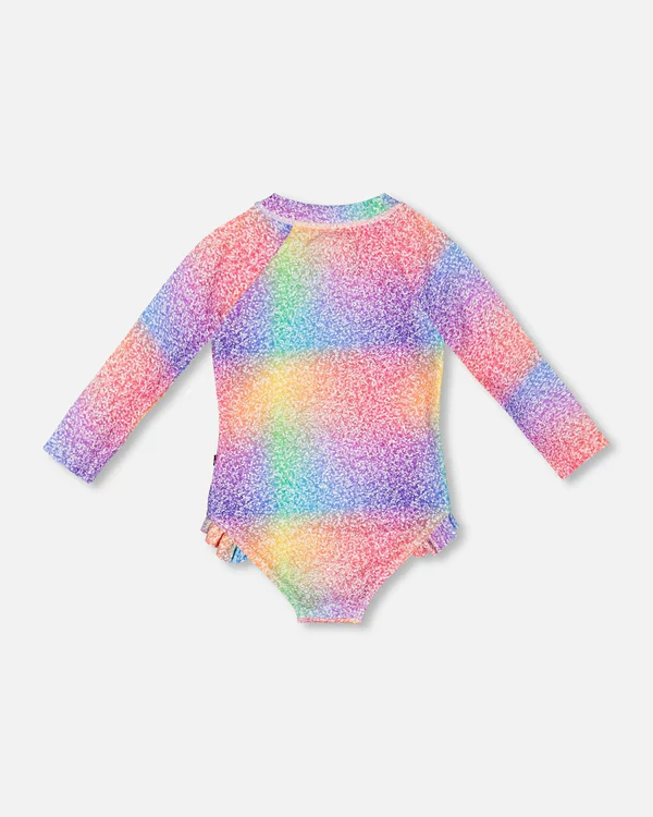 MAILLOT DE BAIN UNE PIÈCE FILLE, ARC-EN-CIEL (2 À 6 ANS) – Image 3