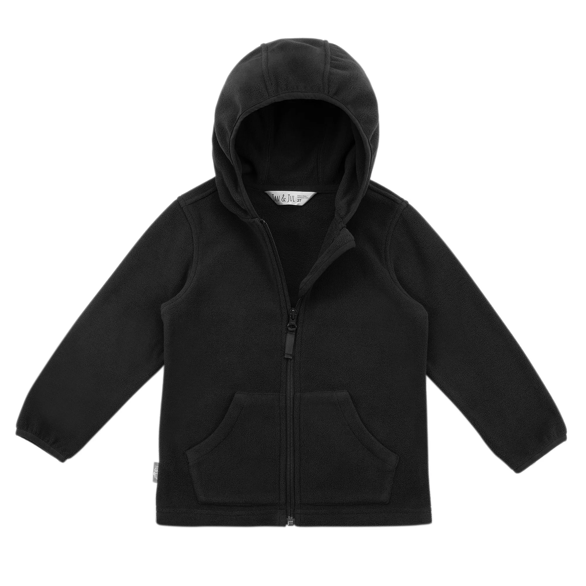 CHANDAIL À CAPUCHON POUR ENFANT, NOIR 3 À 10 ANS