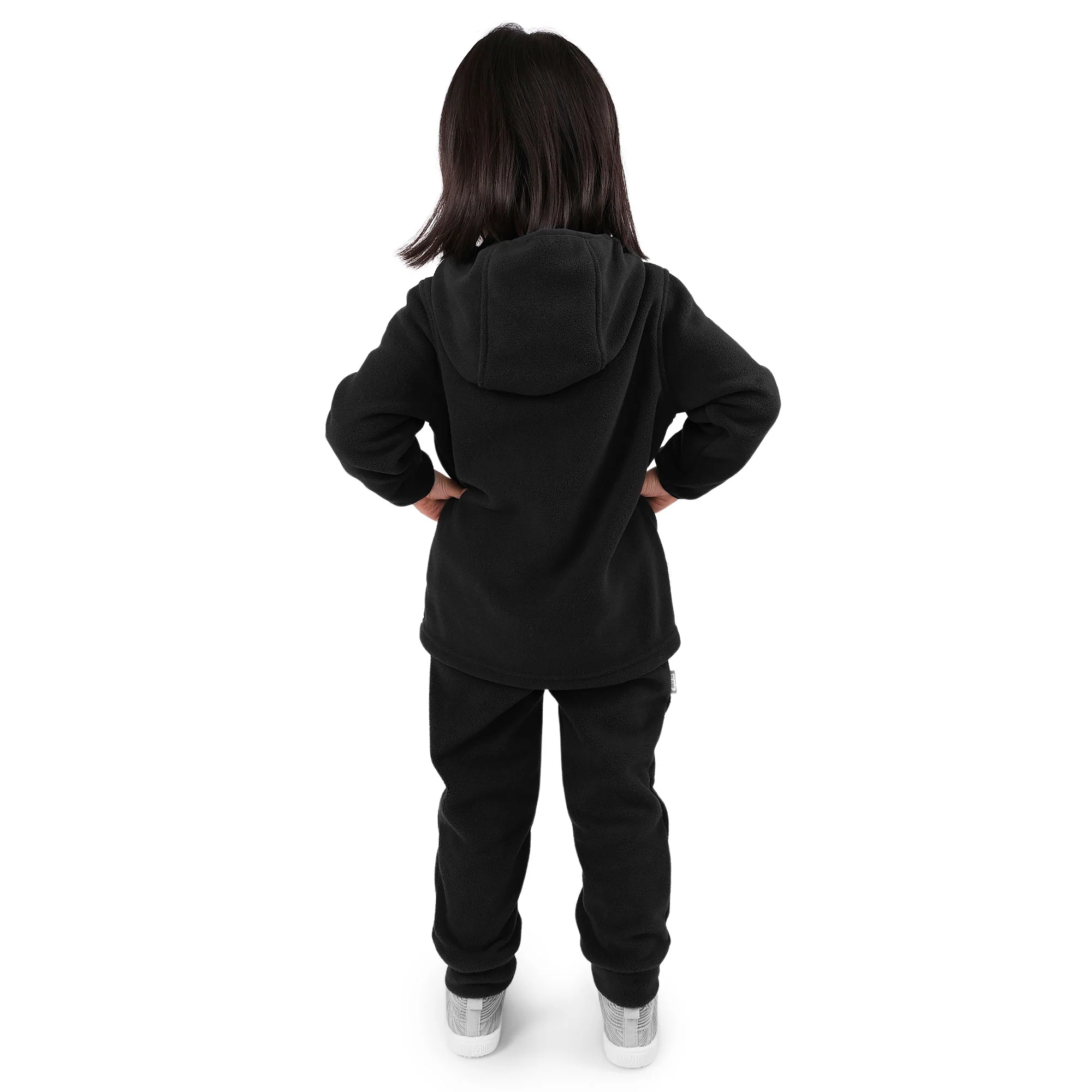 CHANDAIL À CAPUCHON POUR ENFANT, NOIR 3 À 10 ANS – Image 3