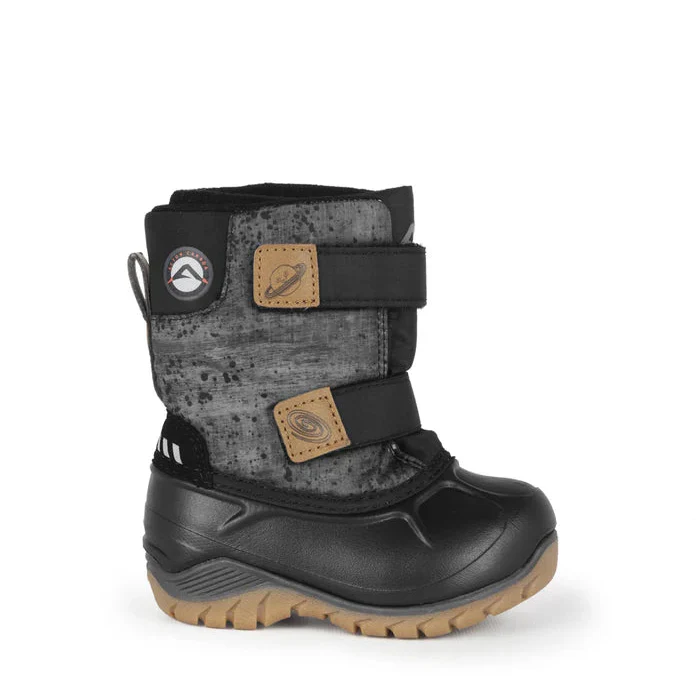 BOTTES HIVER POUR TOUT-PETITS, FUNKY NOIR & GRIS (5 À 9) – Image 2