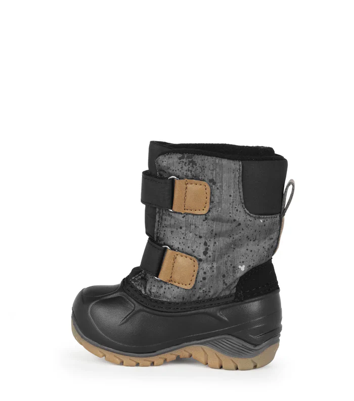BOTTES HIVER POUR TOUT-PETIT, FUNKY NOIR & GRIS (4 À 10) – Image 3