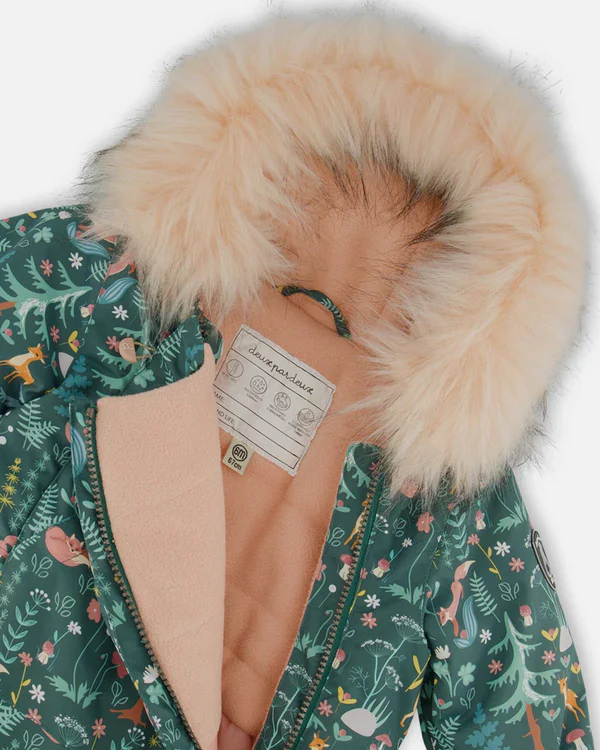 HABIT D'HIVER 1 PIÈCE POUR BÉBÉ, ANIMAUX DE LA FORÊT – Image 5