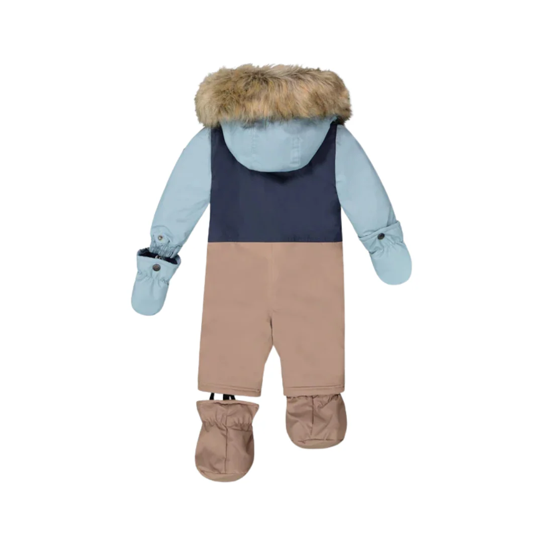 HABIT D'HIVER 1 PIÈCE BÉBÉ, BLOC DE COULEURS (18 À 30 MOIS) – Image 3