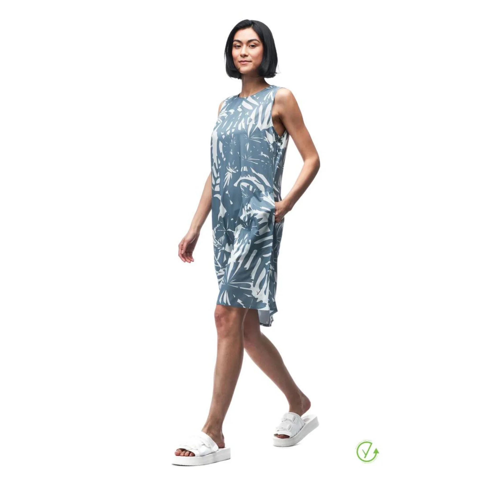 ROBE SANS MANCHE POUR FEMME, LIEVE POND BOTANICAL – Image 3