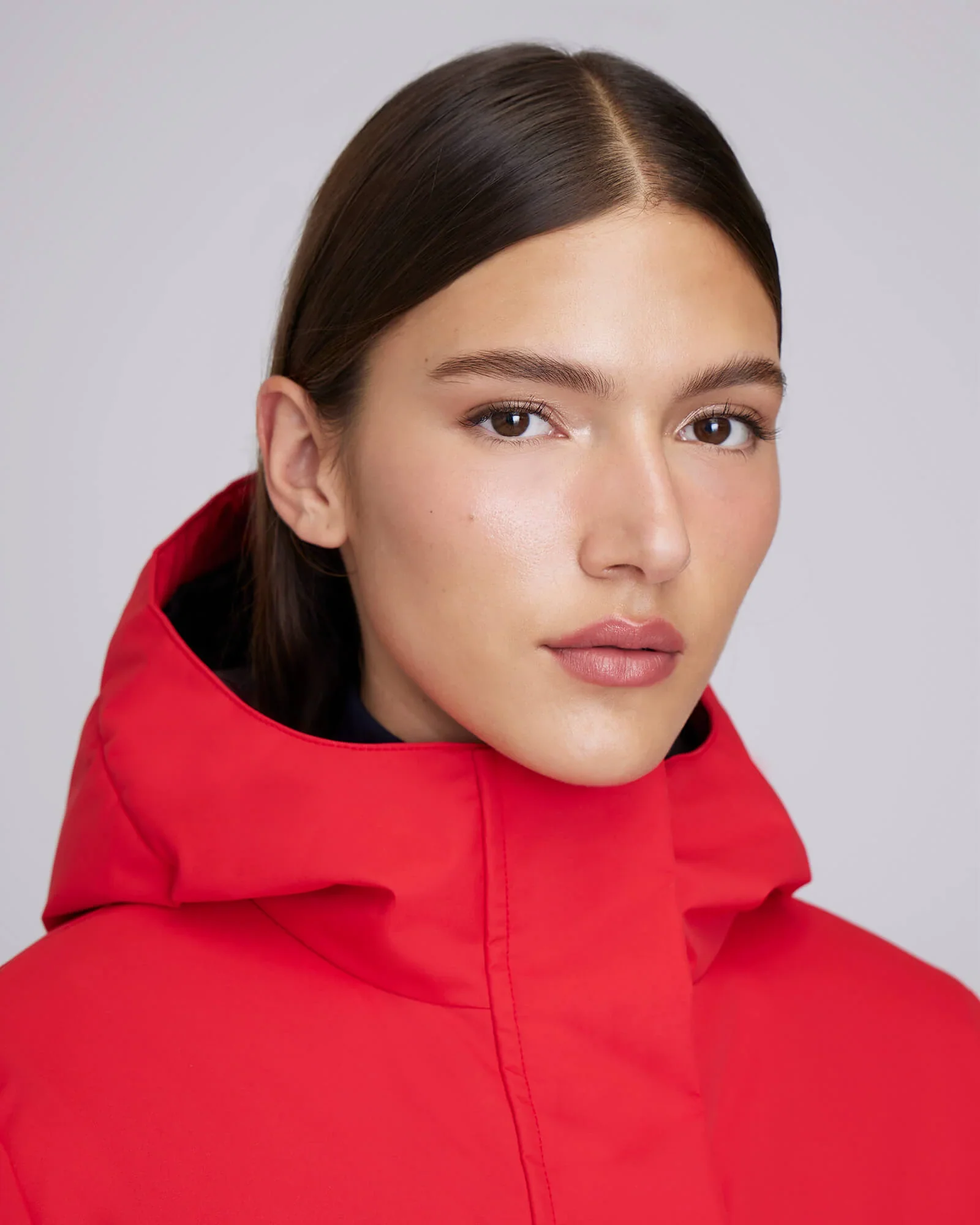 MANTEAU D'HIVER POUR FEMME, MAEVA ROUGE – Image 5