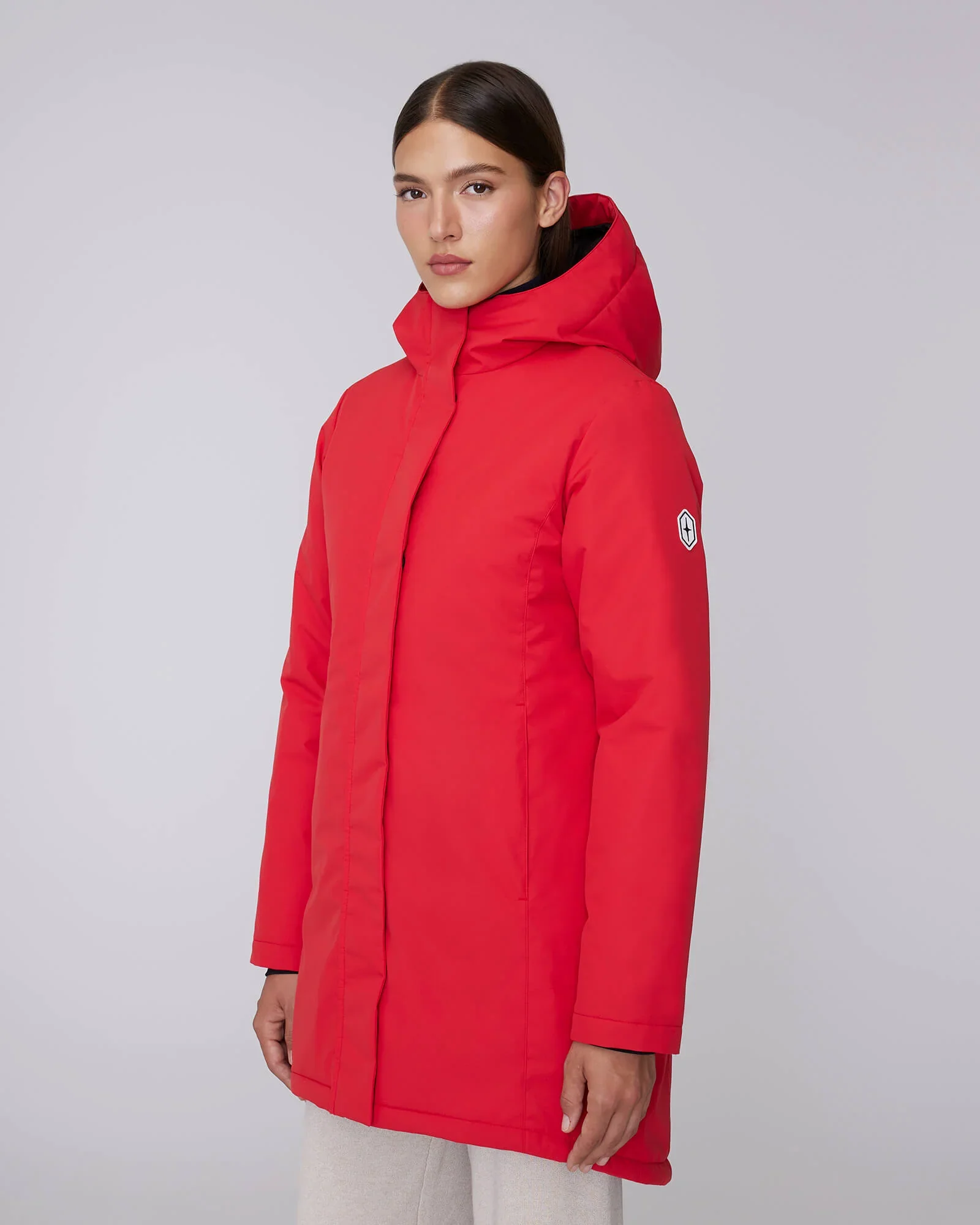 MANTEAU D'HIVER POUR FEMME, MAEVA ROUGE
