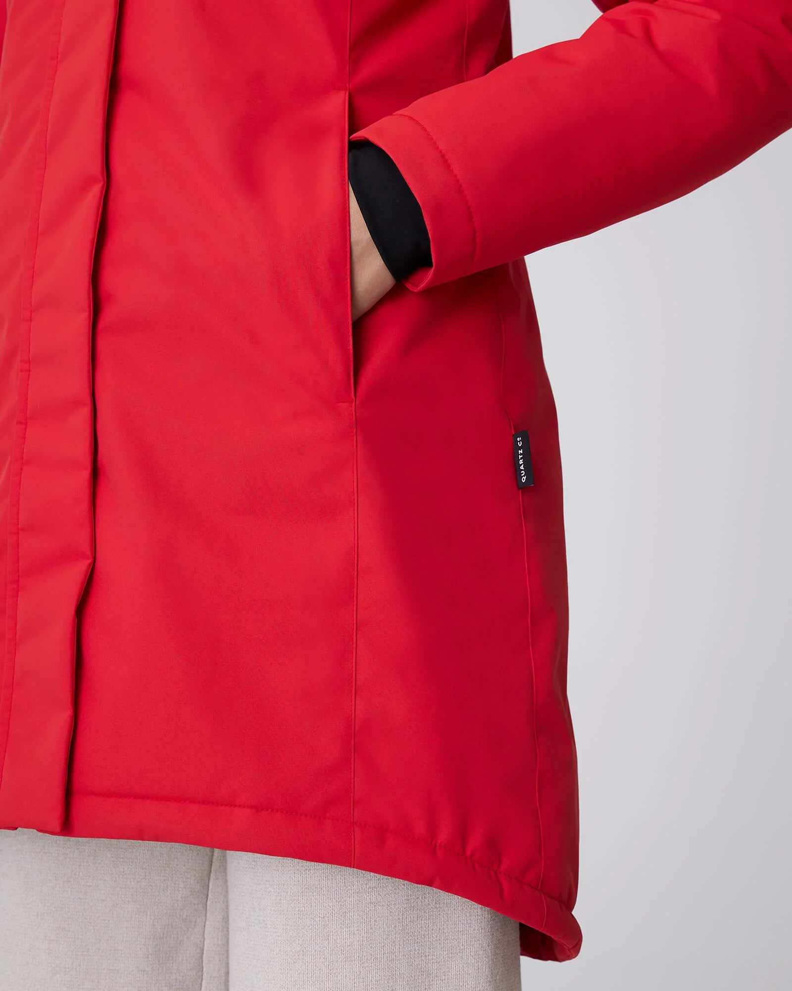 MANTEAU D'HIVER POUR FEMME, MAEVA ROUGE – Image 6