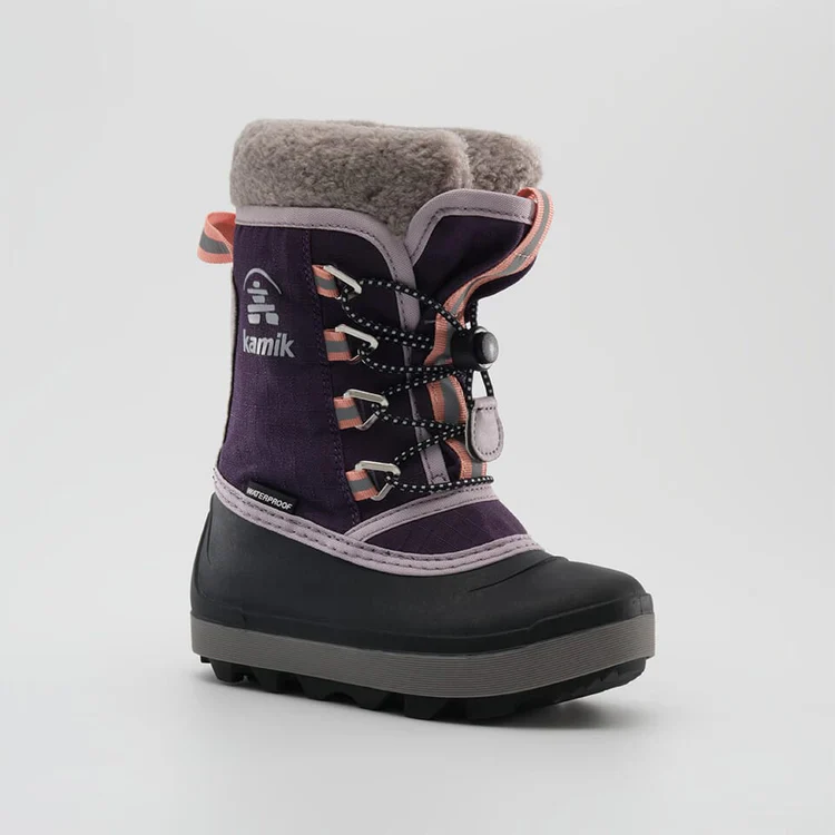 BOTTES HIVER ENFANT, CASCADE MAUVE (11 À 4) – Image 4