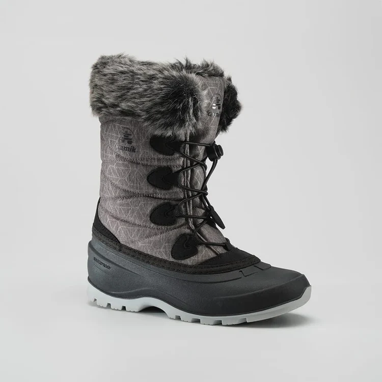 BOTTES HIVER FEMME, MOMENTUM 3 GRIS FONCÉ – Image 4