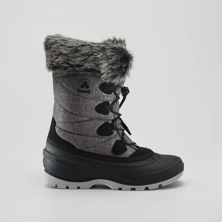BOTTES HIVER FEMME, MOMENTUM 3 GRIS FONCÉ