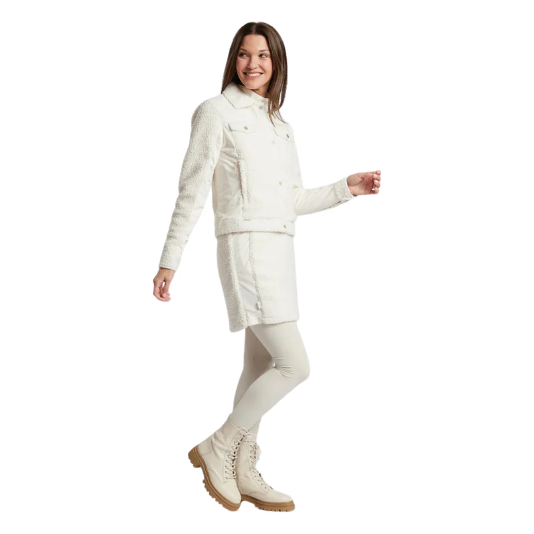 VESTON SHERPA POUR FEMME, SANDRA SILVER – Image 2