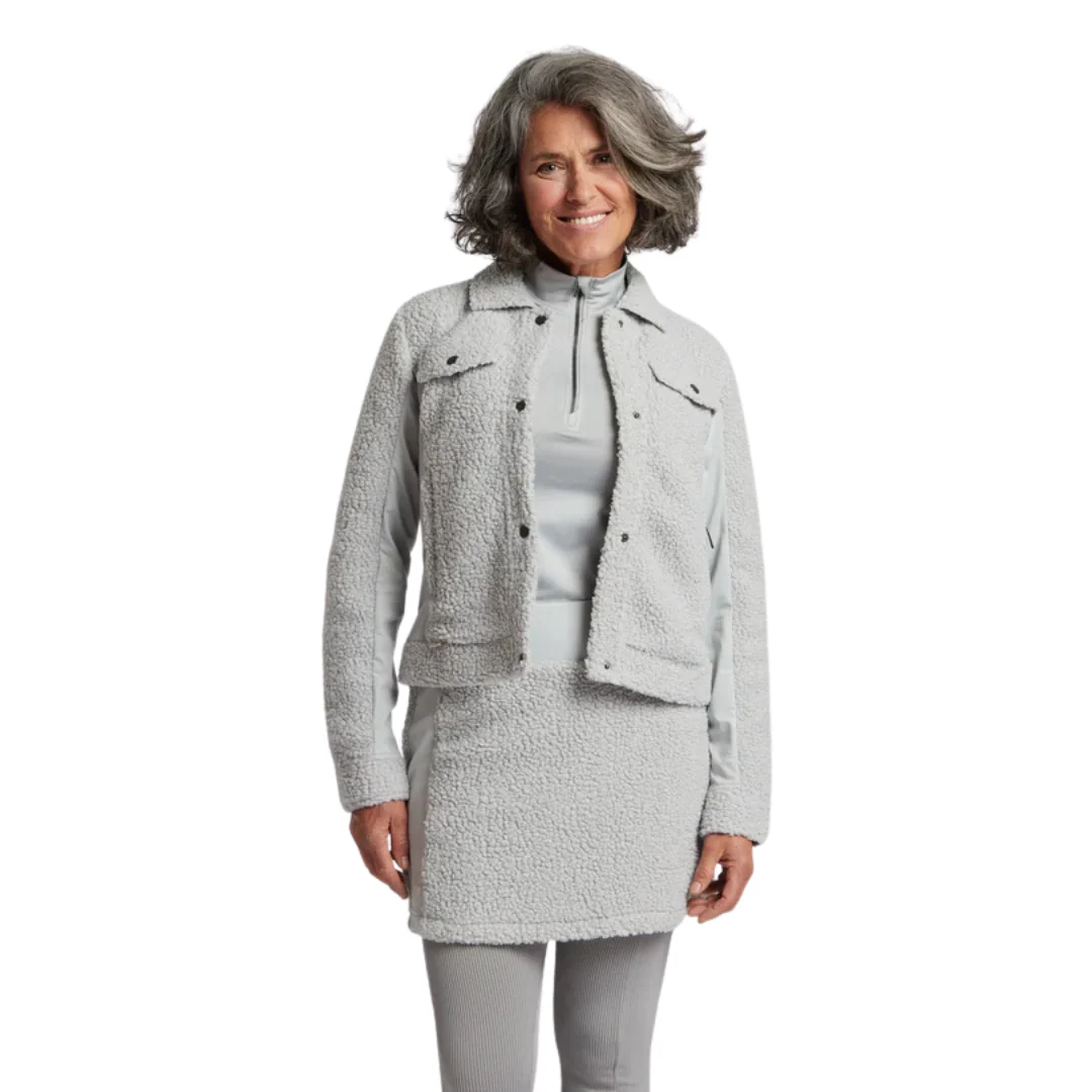 VESTON SHERPA POUR FEMME, SANDRA SILVER
