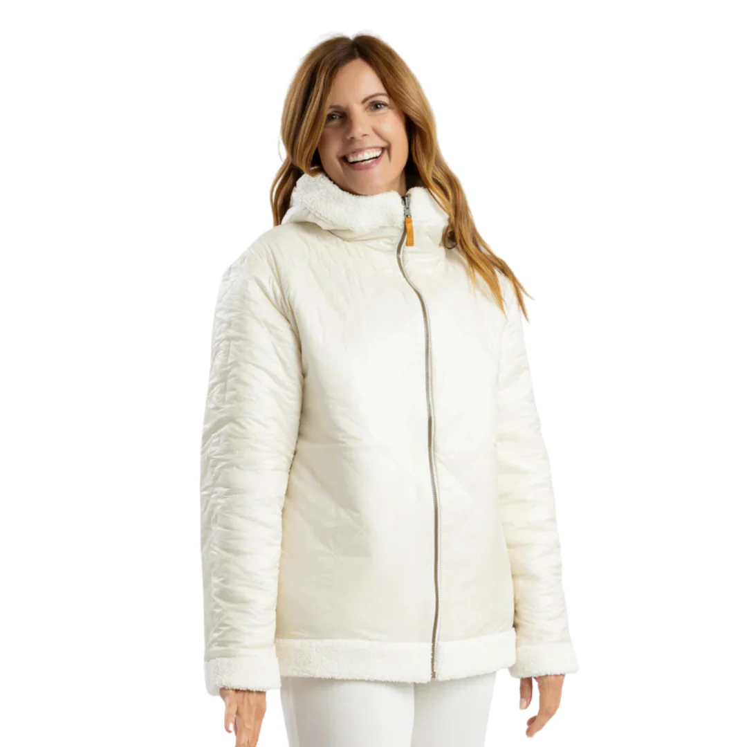 MANTEAU RÉVERSIBLE FEMME, MARTA CRÈME – Image 2