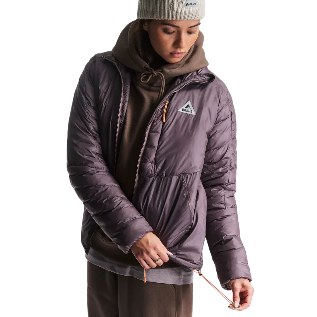 MANTEAU HYBRID FEMME, TRAVERSE BASALTE – Image 3